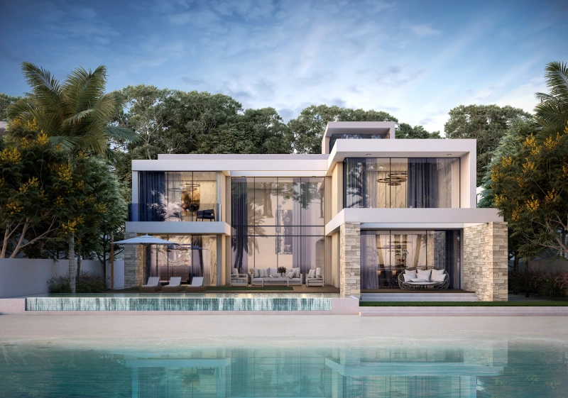 Moderne Villa mit privatem Pool und atemberaubendem Meerblick