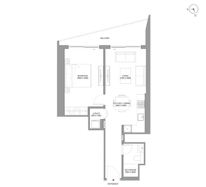 Modernes 1-Zimmer-Apartment mit Top-Ausstattung und tollen Annehmlichkeiten