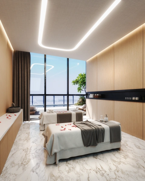 Luxuriöses Apartment in Al Habtoor Tower: traumhafter Meerblick!