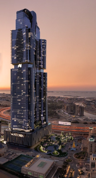 Luxuriöses Apartment in Al Habtoor Tower: traumhafter Meerblick!