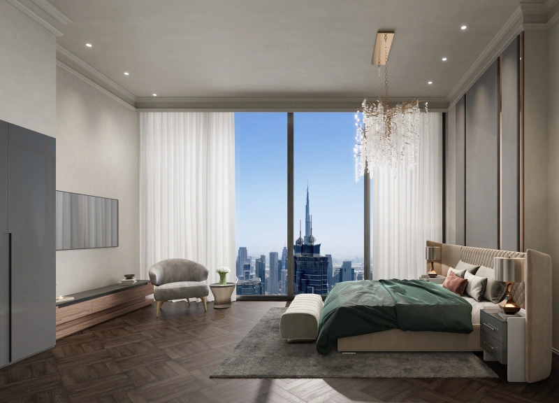 Luxuriöses Apartment in Al Habtoor Tower: traumhafter Meerblick!