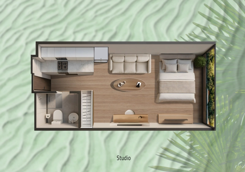 Modernes Studio-Apartment mit großartigen Annehmlichkeiten in Top-Lage!