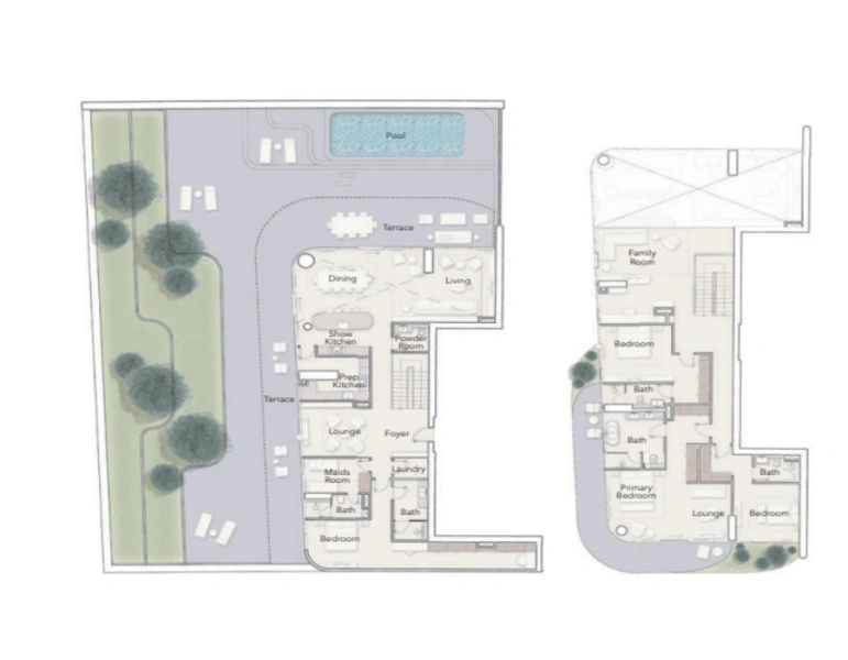 Luxuriöse Vier-Zimmer-Wohnung mit modernem Design