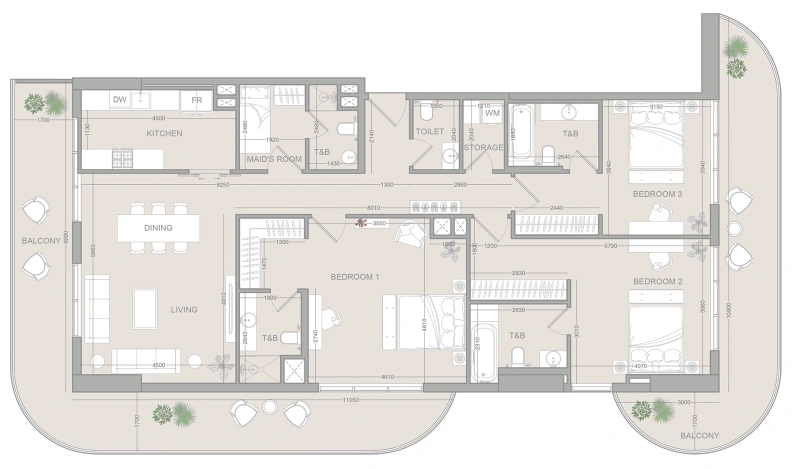 3.5-Schlafzimmer-Wohnung im "V1STARA HOUSE"