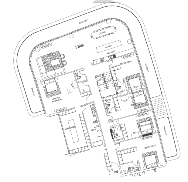 Ultimate 5 Bedroom Super Luxury Apartment with Huge Layout