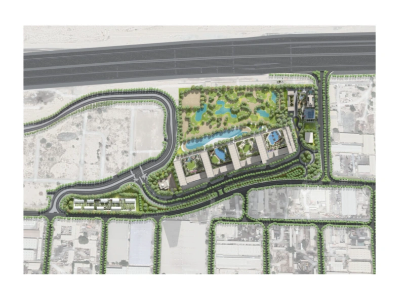 Luxuriöses Apartment mit Balkon und Dubai Skyline Blick - 1 Schlafzimmer mit Gäste-WC!