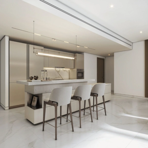 Luxuriöses Apartment mit Balkon und Dubai Skyline Blick - 1 Schlafzimmer mit Gäste-WC!