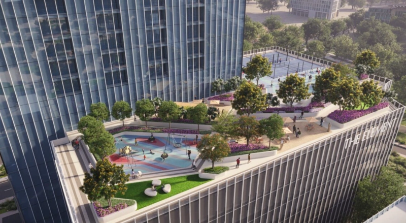 Luxuriöses Apartment mit Balkon und Dubai Skyline Blick - 1 Schlafzimmer mit Gäste-WC!