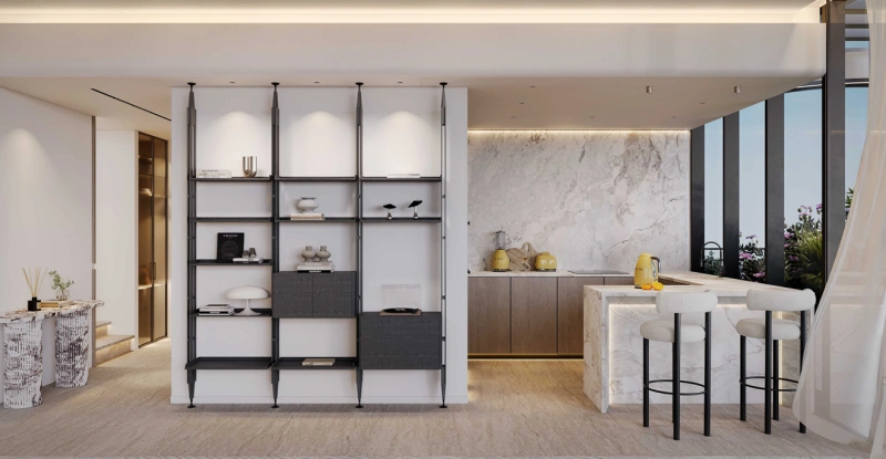 Luxuriöse Duplex-Wohnung mit 4 Schlafzimmern und großem Balkon mit privatem Pool und Meerblick