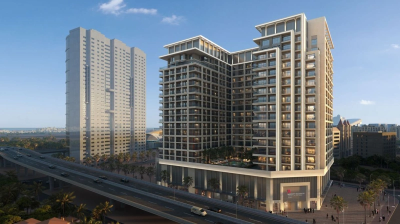 Luxuriöses 2 Schlafzimmer mit Marriott Hotel Residence - Ihr perfektes Zuhause in der Stadt.