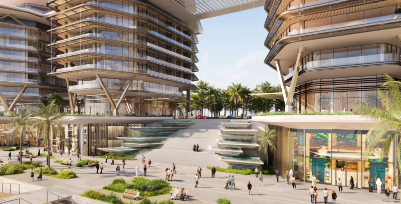 2BR Luxus-Apartment direkt am Strand mit Dienstmädchenzimmer und angeschlossenem Bad