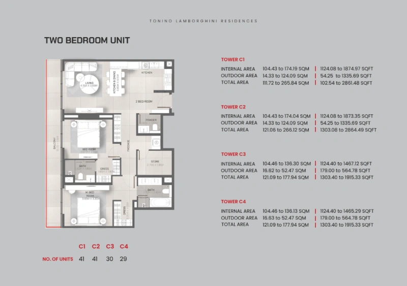 Luxuriöse 2-Zimmer-Wohnung mit Meisterdesign von Torino Lamborghini