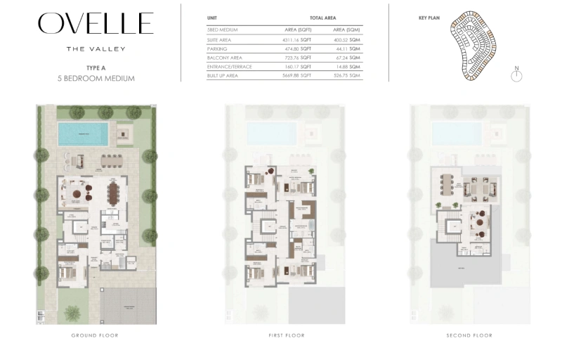 Geräumige 5-Schlafzimmer-Luxusvilla mit riesigem Grundriss und atemberaubender Aussicht