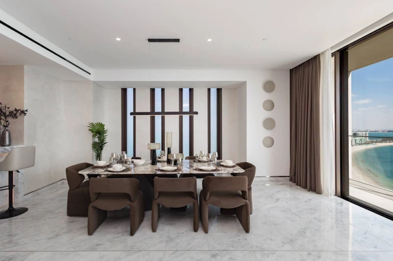 Luxuriöse 3-Zimmer-Apartment mit Meerblick-Balkonen in 5-Sterne-Hotel