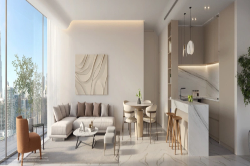 Stilvolles Ein-Zimmer-Apartment mit modernem Design