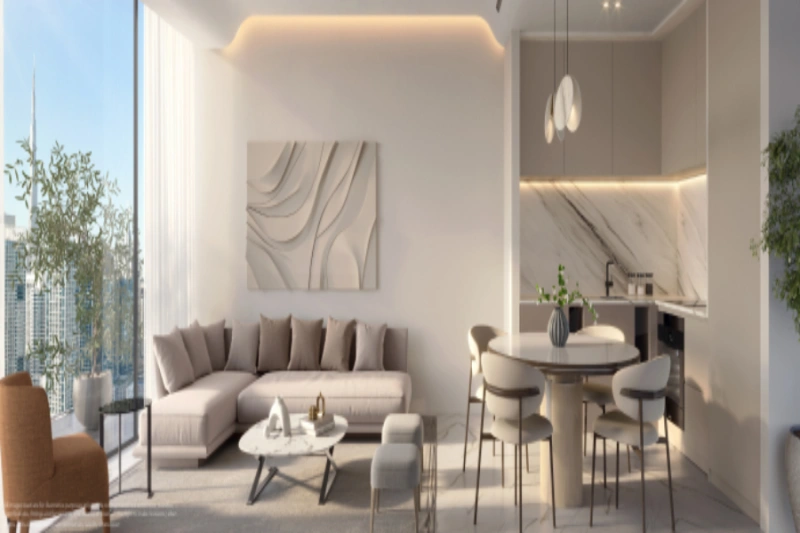 Stilvolles Ein-Zimmer-Apartment mit modernem Design