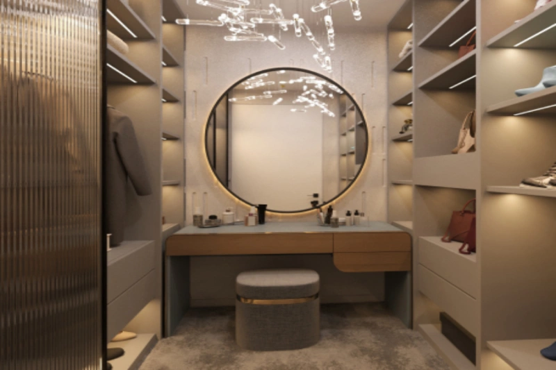 Stilvolles Ein-Zimmer-Apartment mit modernem Design