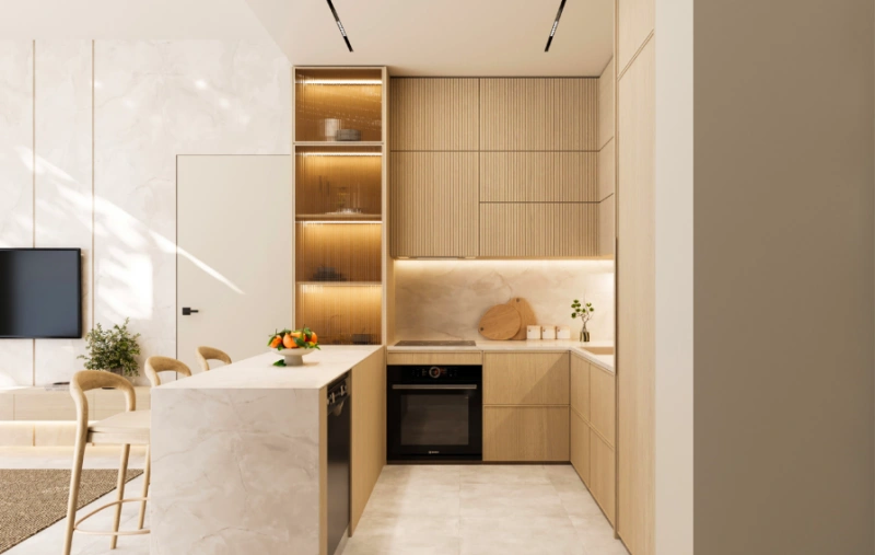 Urbanes Studio in ikonischer Lage mit fantastischer Aussicht und stilvollem Design