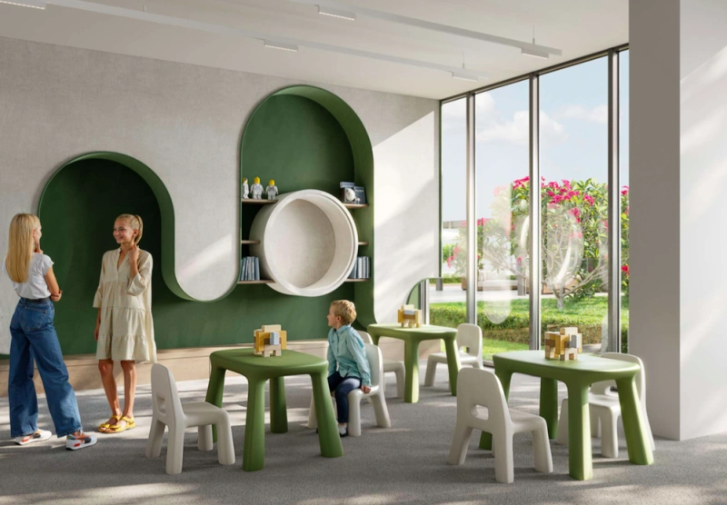 3-Zimmer-Wohnung mit Blick auf die Marina in Jumeirah Village Circle. Großzügiges Layout für maximalen Komfort.