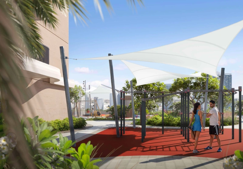 3-Zimmer-Wohnung mit Blick auf die Marina in Jumeirah Village Circle. Großzügiges Layout für maximalen Komfort.