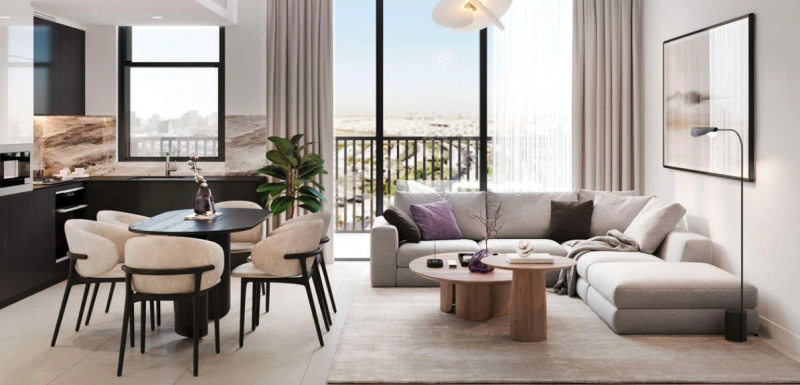 3-Zimmer-Wohnung mit Blick auf die Marina in Jumeirah Village Circle. Großzügiges Layout für maximalen Komfort.