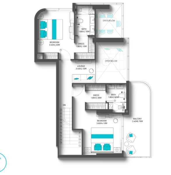 Traumhaftes 3-Zimmer-Duplex-Apartment im Resort-Stil - Luxus pur!