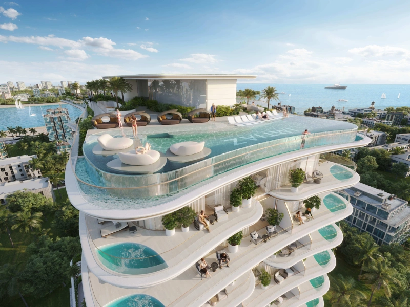 Elegantes 1-Schlafzimmer Apartment mit Privat Pool und atemberaubendem Meerblick