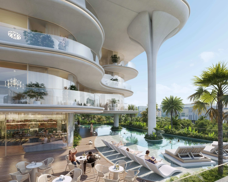 Elegantes 1-Schlafzimmer Apartment mit Privat Pool und atemberaubendem Meerblick