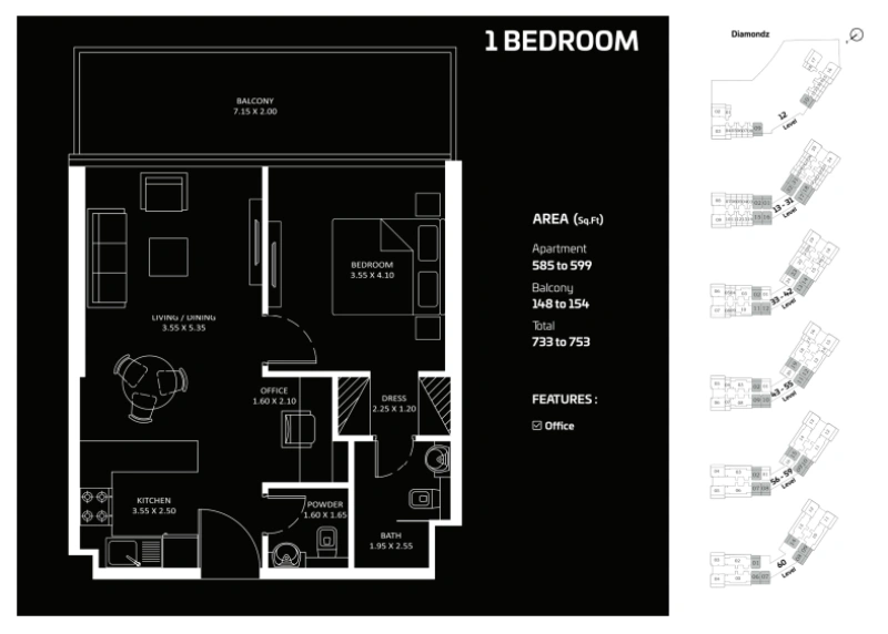 Stilvolle 1BR Wohnung mit großer Ausstattung in bester Lage