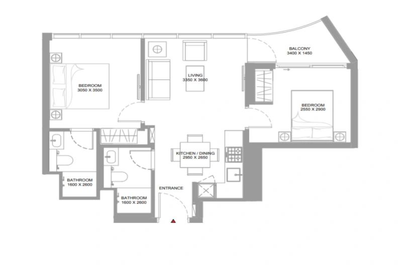 Zwei-Schlafzimmer-Apartment mit ruhigen Ufern und atemberaubendem Blick auf die Insel