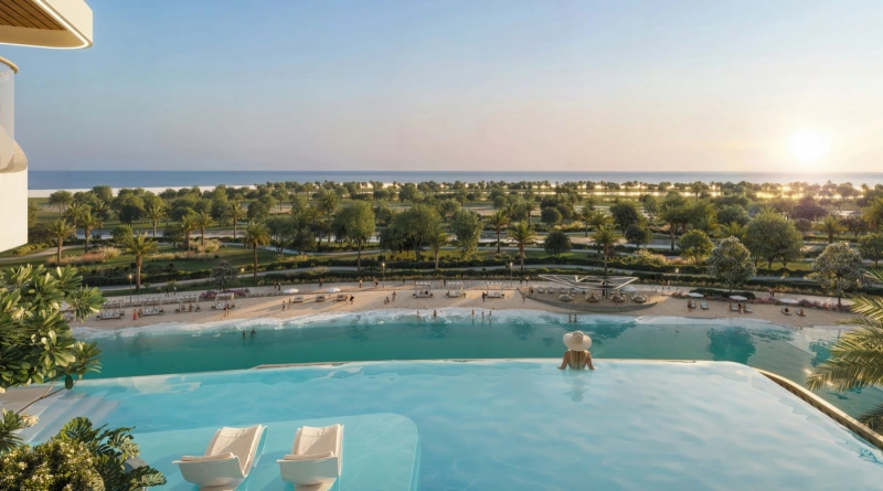 Luxueux appartement 3BHK + chambre de bonne avec piscine et vues panoramiques.