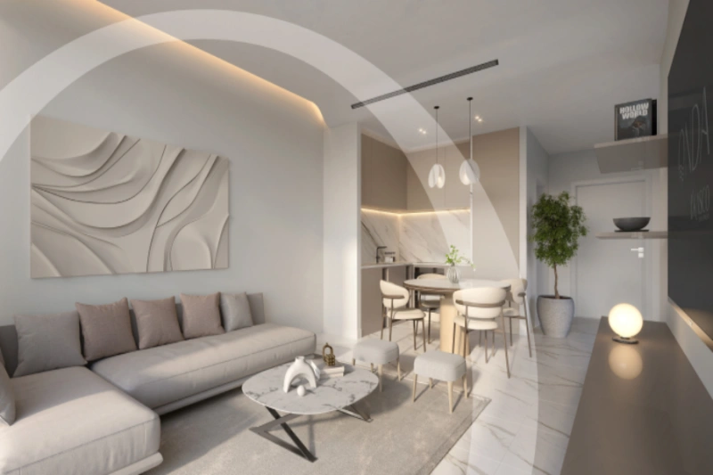 Stilvolle Zwei-Zimmer-Wohnung mit modernem Design