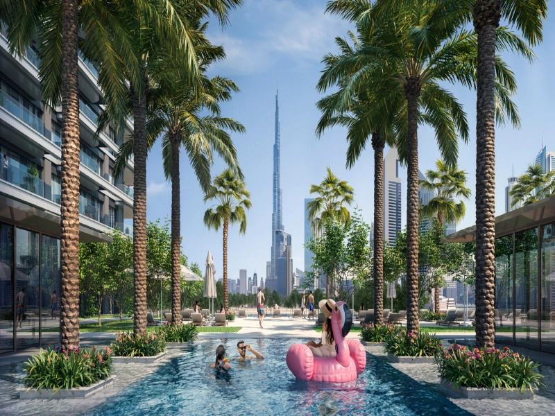 Exklusive 2-Zimmer Luxuswohnung mit atemberaubendem Stadtblick auf hohem Stockwerk