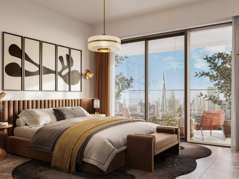 Exklusive 2-Zimmer Luxuswohnung mit atemberaubendem Stadtblick auf hohem Stockwerk