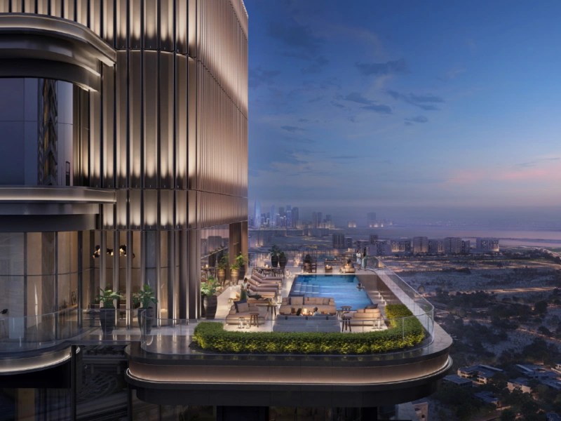 Exklusive 2-Zimmer Luxuswohnung mit atemberaubendem Stadtblick auf hohem Stockwerk