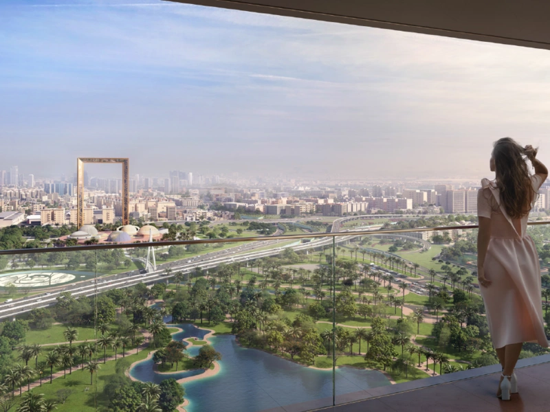 Exklusive 2-Zimmer Luxuswohnung mit atemberaubendem Stadtblick auf hohem Stockwerk