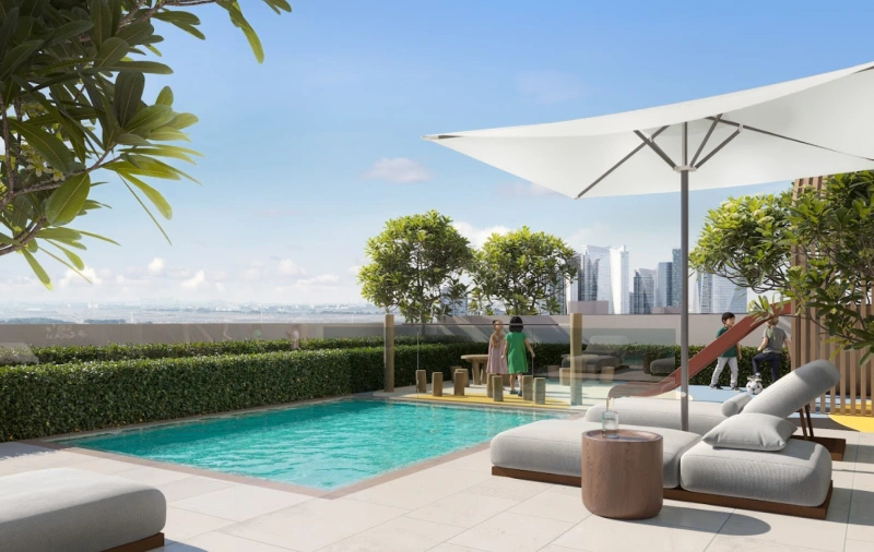 1-Schlafzimmer-Wohnung in "EVERGR1N HOUSE 4"