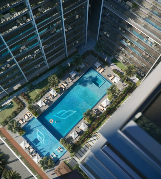 Modernes Studio mit Pool und Jacuzzi in exklusivem Ambiente