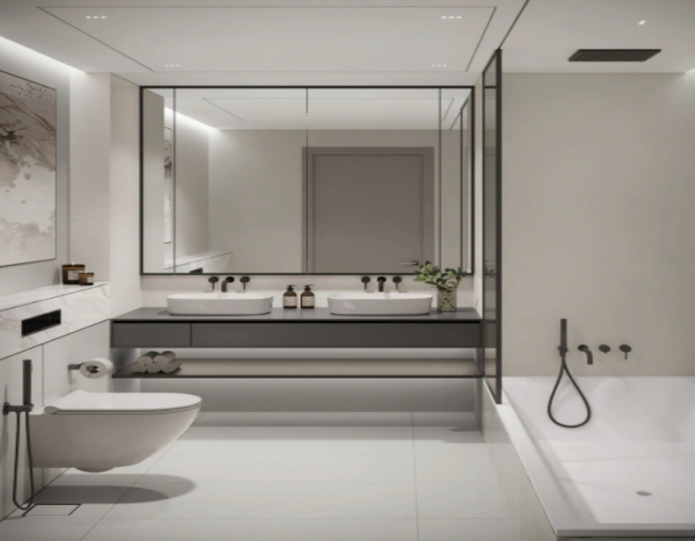 Elegante appartamento con tre camere da letto dal design moderno