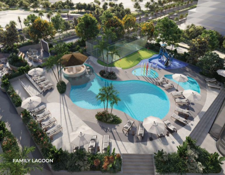 Elegante appartamento con tre camere da letto dal design moderno