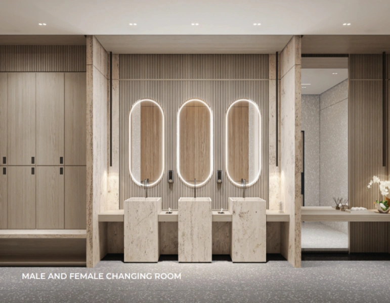 Elegante appartamento con tre camere da letto dal design moderno