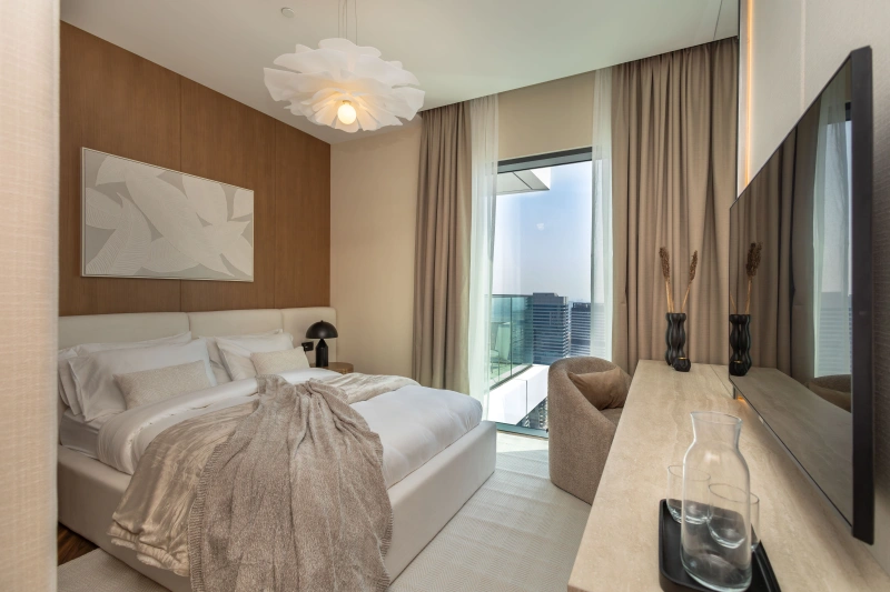 Luxuriöses 2-Zimmer-Apartment mit Meerblick auf hoher Etage