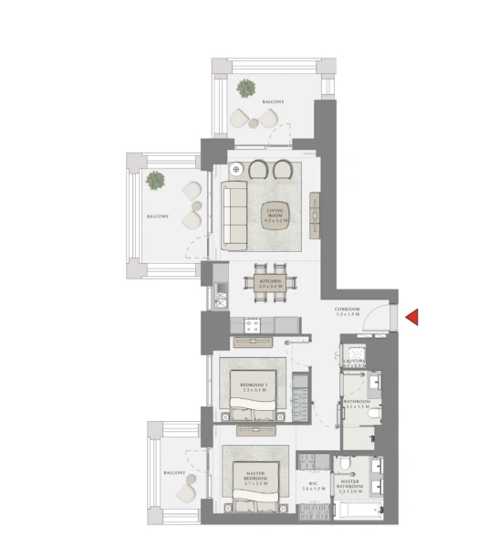 Geräumige 2-Zimmer-Wohnung mit modernem Layout in bester Lage!