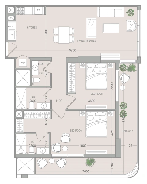 2-Bedroom Apartment in "VERDAN1A 5"