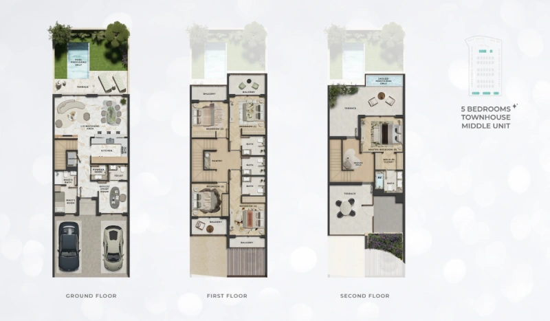 Exklusives Stadthaus mit 5 Schlafzimmern - Privater Pool mit großem Gartenbereich!