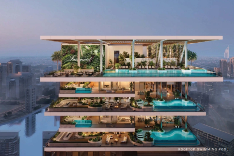 Luxuriöses Penthouse mit vier Schlafzimmern in modernem Design