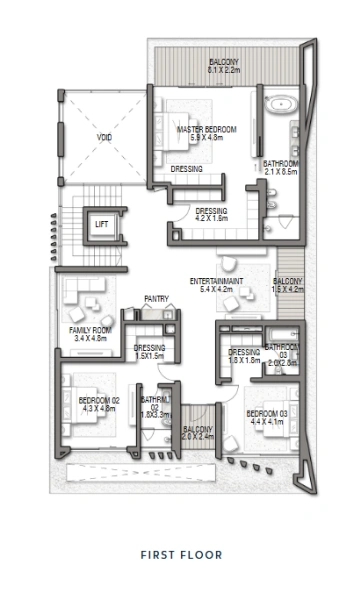 Luxus Apartment mit 5 Schlafzimmern, Familienzimmer & Dachterrasse an der Strandpromenade.