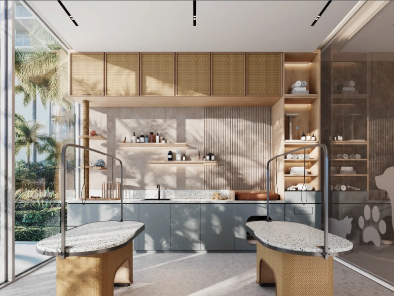 Luxuriöse 4-Zimmer-Wohnung mit Zimmer für Hausangestellte und eigenem Bad - direkt am Strand