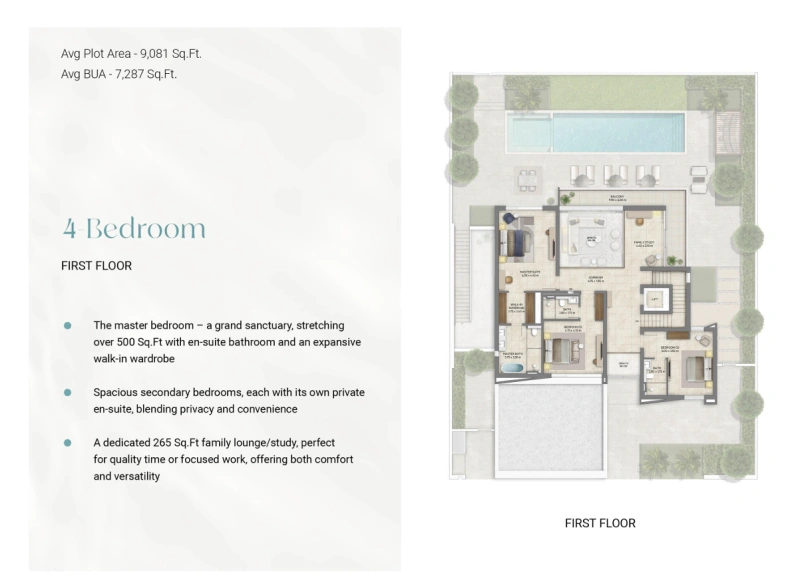 Luxusvilla mit 4 Schlafzimmern, Personalquartier und Fahrerzimmer in Resort-Atmosphäre!