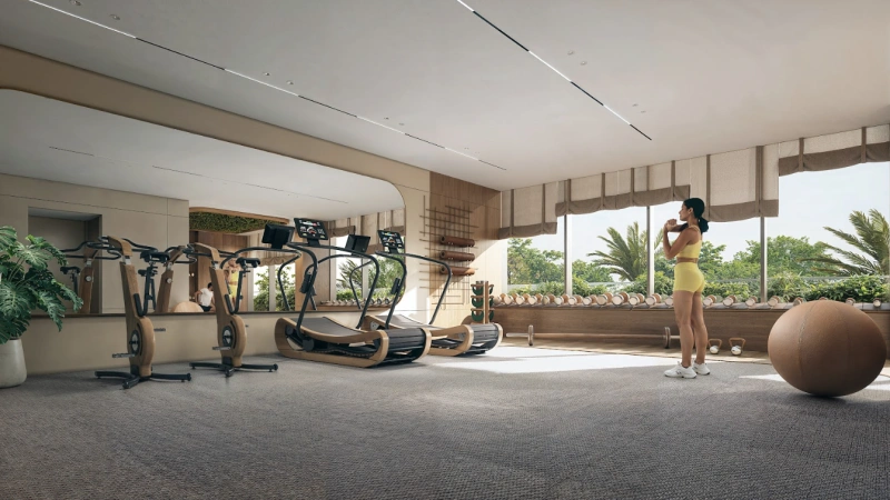 Luxuriöses Wohnen am Strand: Eleganz in einem 3-Schlafzimmer-Apartment mit Dienstmädchenzimmer